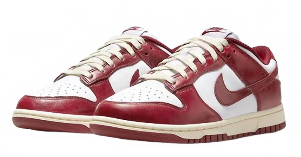 NEW NIKE women's dunk low sneakers in vintage team red - Picture 4 of 4